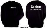 KOBLENZ ULTRAS/FANS SWEATSHIRT IN ÜBERGRÖSSE 3XL NEU