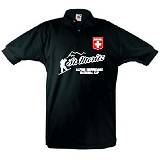 ST. MORITZ ALPINE SNOWBOARD POLO SHIRT(L Schwarz)