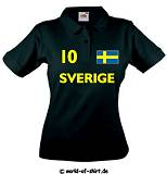 SCHWEDEN / SVERIGE SEXY GIRLIE POLO SHIRT VON XS-XL