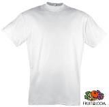 1 T-SHIRT FRUIT OF THE LOOM TOPQUALITÄT WEISS 160g/m²