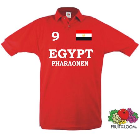 ÄGYPTEN EGYPT PHARAONEN POLO SHIRT IM TRIKOT LOOK 13