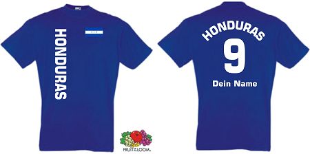 HONDURAS BEID TRIKOT LOOK INK. WUNSCHNAME&NUMMER NEU 17