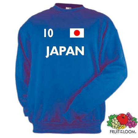 JAPAN / NIPPON SWEATSHIRT IM TRIKOT LOOK VON S-XXL 40