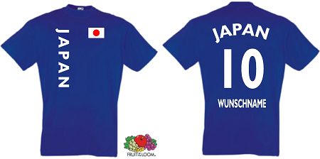 JAPAN NIPPON T-SHIRT TRIKOT inkl.NAMEN & NUMMER S-XXL 9