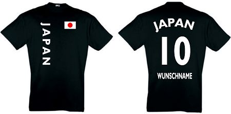 JAPAN KIDS 104-164 T-SHIRT TRIKOT inkl.NAMEN&NUMMER 10