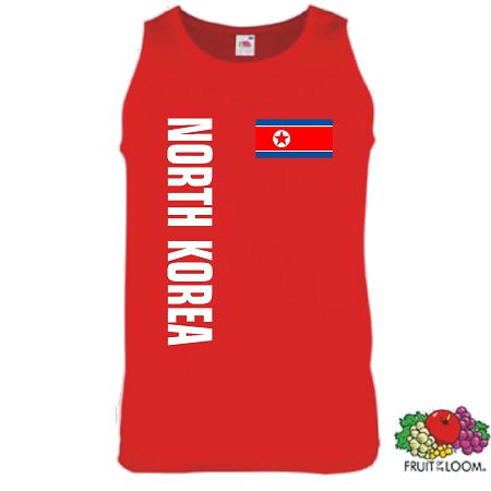 NORDKOREA NORTHKOREA ÄRMELLOS T-SHIRT TRIKOT S-XXL 11