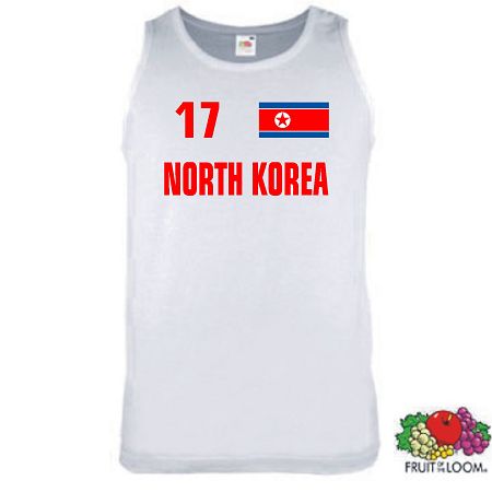 NORDKOREA NORTHKOREA ÄRMELLOS T-SHIRT TRIKOT S-XXL 14