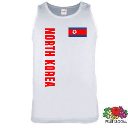 NORDKOREA NORTHKOREA ÄRMELLOS T-SHIRT TRIKOT S-XXL 13