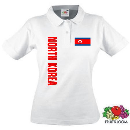 NORDKOREA NORTHKOREA DAMEN POLO SHIRT TRIKOT XS-XL 32