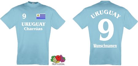 URUGUAY CHARRUAS TRIKOT LOOK WUNSCHNAME&NUMMER 9