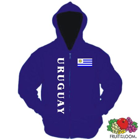 URUGUAY KAPUZENJACKE VON S-XXL NEU 23
