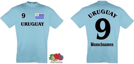 URUGUAY TRIKOT LOOK WUNSCHNAME&NUMMER 10