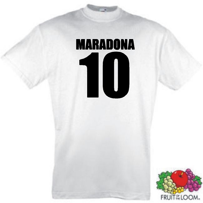 DIEGO MARADONA 10 WELTMEISTER ÜBERGRÖSSE T-SHIRT 3XL