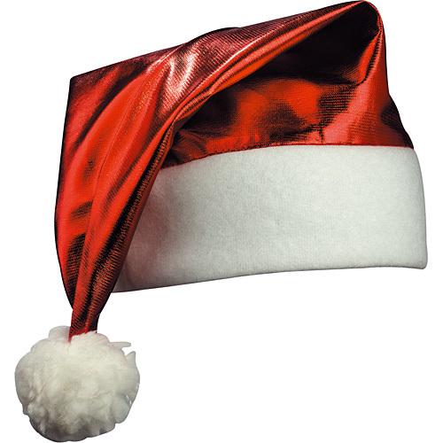 NIKOLAUSMÜTZE GLANZ ROT WEIHNACHTSMÜTZE MÜTZE NEU