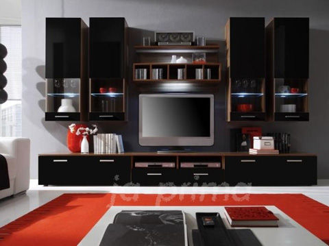 Wohnwand Dorado Nuss <!-- Wohnzimmer Wohnwand Schrankwand -->