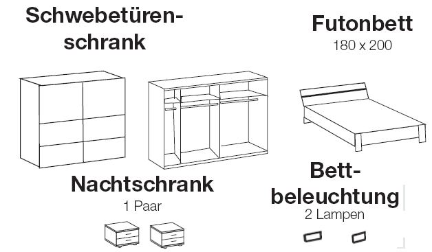 Alle auf dem Foto gezeigten Dekorationen, Lattenroste, Matratzen und Zusatzartikel sind nicht im Angebot enthalten.