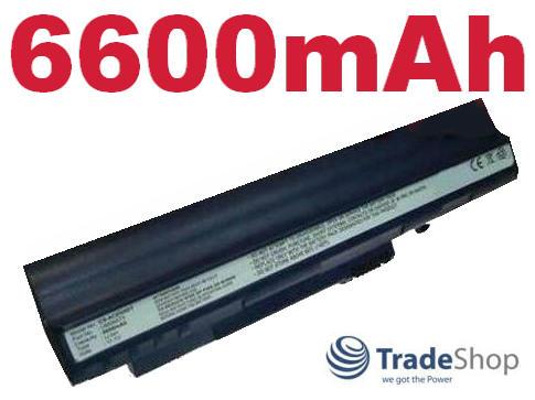 Akku f&uuml;r Acer Aspire One A110 D150 D250 Blau 6600mAh