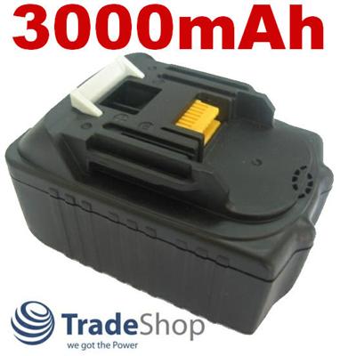 Trade-Shop AKKU f&uuml;r Makita Werkzeuge 18V 3000mAh Li-Ion BL1830 BL1815