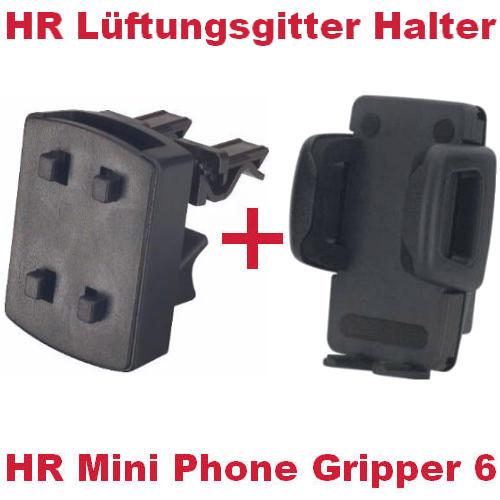 HR Universal KFZ Halter Halterung f&uuml;r HTC P3700 P-3700 + L&uuml;ftungsgitter Halter