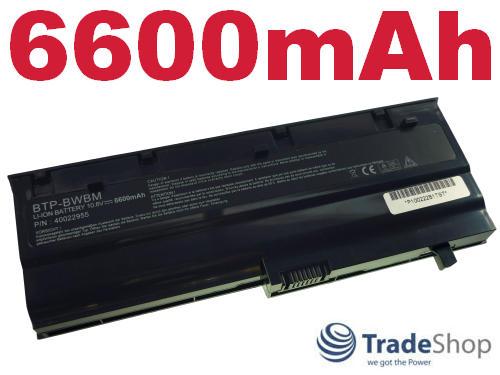 AKKU f. Medion WIM2140 WIM2210 WIM-2140 WIM2220 6600mAh