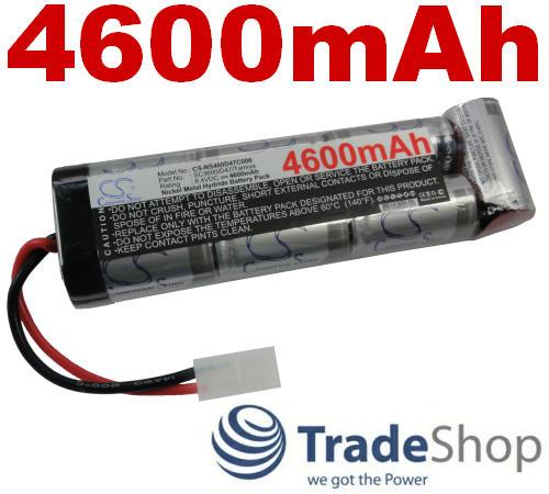 RC AKKU 4600mAh 8.4V TAMIYA Stecker f&uuml;r MODELLBAU AUTO LKW TRUCK