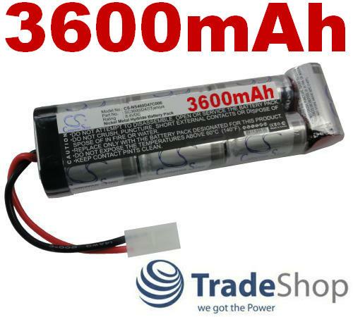 RC AKKU 3600mAh 8.4V TAMIYA Stecker f&uuml;r MODELLBAU AUTO LKW TRUCK