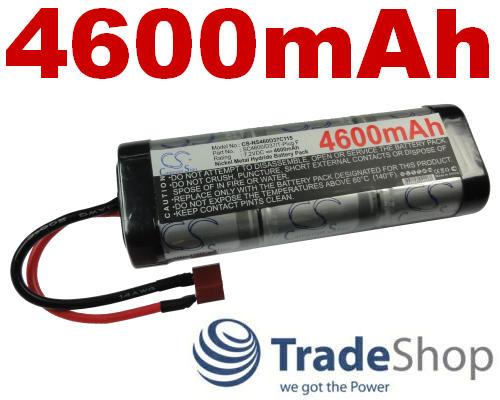 RC AKKU 4600mAh 7.2V T-Plug F Stecker f&uuml;r MODELLBAU AUTO LKW TRUCK