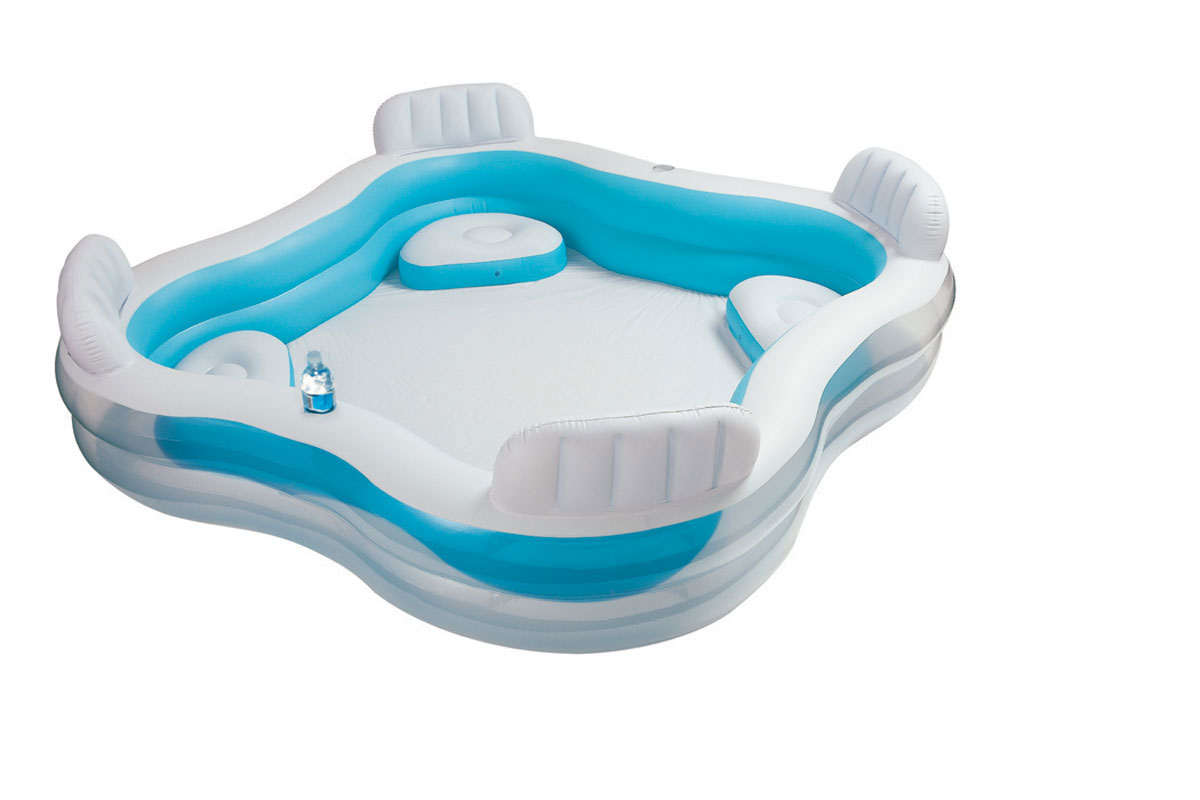 Lounge Pool Planschbecken aufblasbare Sitze 229x229 cm eBay