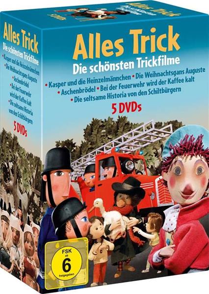 5er DVD - Alles Trick - Die schönsten Trickfilme / Weihnachtsgans Auguste u.a.