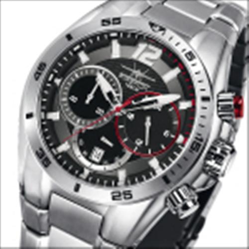 FIREFOX SKYWOLF Edelstahl Chronograph FFS200-102b schwarz/rot