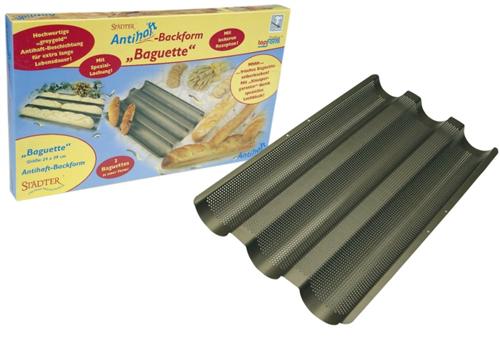 Maiback Baguette-Backblech 37x23 cm f&uuml;r drei Baguettes 168975