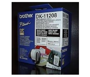 Brother P-touch Einzel-Etiketten DK-11208 DK11208 weiß