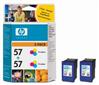 HP Nr. 57 farbige Patrone - Doppelpack C6657AE C9503AE