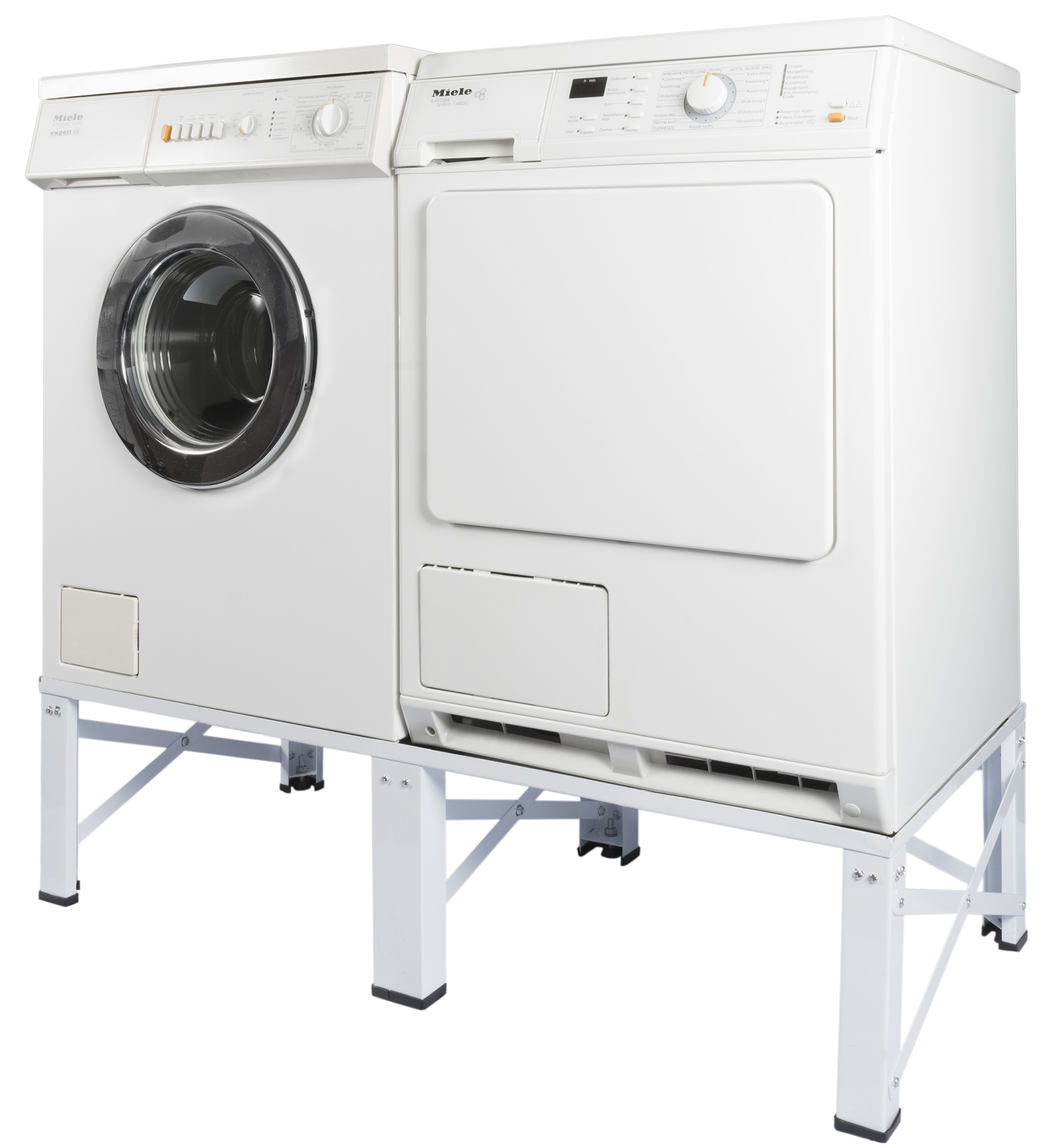 Doppel Untergestell für Waschmaschine und Trockner Sockel Podest Erhöhung 005160