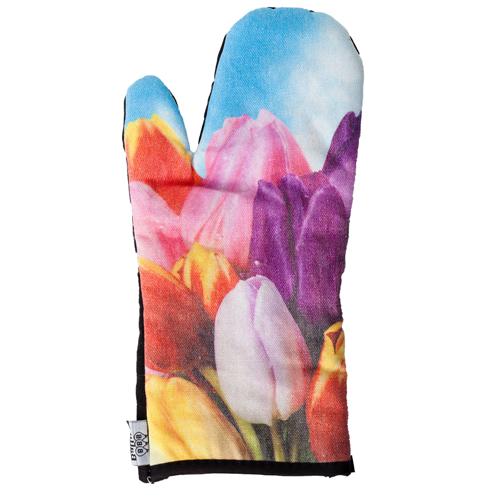 Backofenhandschuh Ofenhandschuh versch. Design zur Auswahl Kräuter Blumen Tulpen