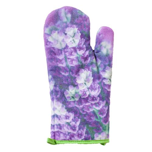 Backofenhandschuh Ofenhandschuh versch. Design zur Auswahl Kräuter Blumen Lavendel