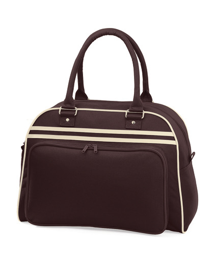 Retro Bowling Bag im Vintage Style als Umhängetasche oder Handtasche 44x31x25 cm