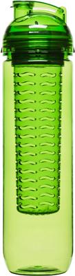Sagaform Trinkflasche Becher mit Früchteeinsatz verschiedene Farben Grün