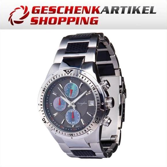 Sportlicher Chronograph mit Metallarmband Ferraghini