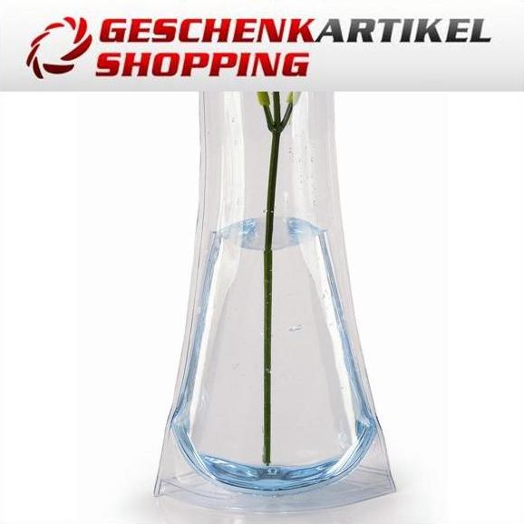 Faltbare Flexible PVC Vase in 3 Farben im Dreier-Set