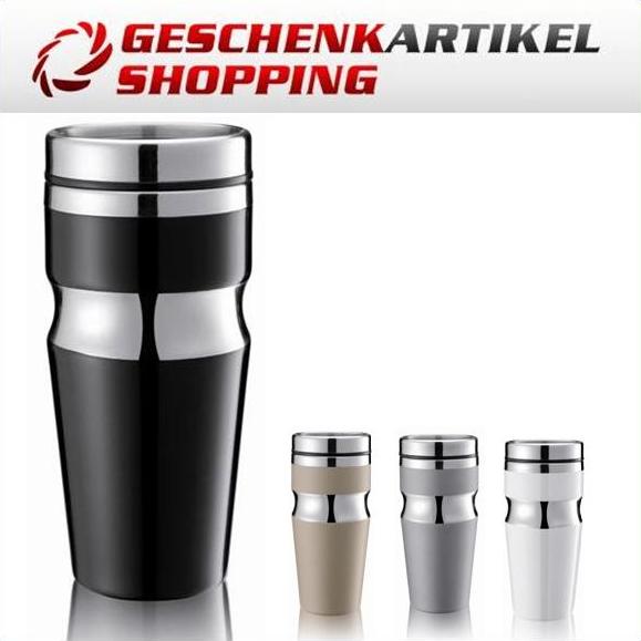Contour Edelstahl-Kaffeebecher, schwarz