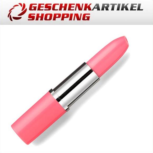 Stylischer Kugelschreiber im Lippenstiftdesign, Rosa