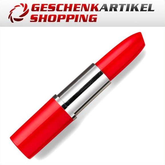 Stylischer Kugelschreiber im Lippenstiftdesign, Rot