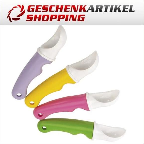 Eisportionierer Set 4 bunte Löffel aus Kunststoff