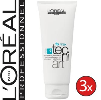 3x-Loreal-Tecni-Art-FIX-MAX-Haargel-Gel-Tecniart-200ml
