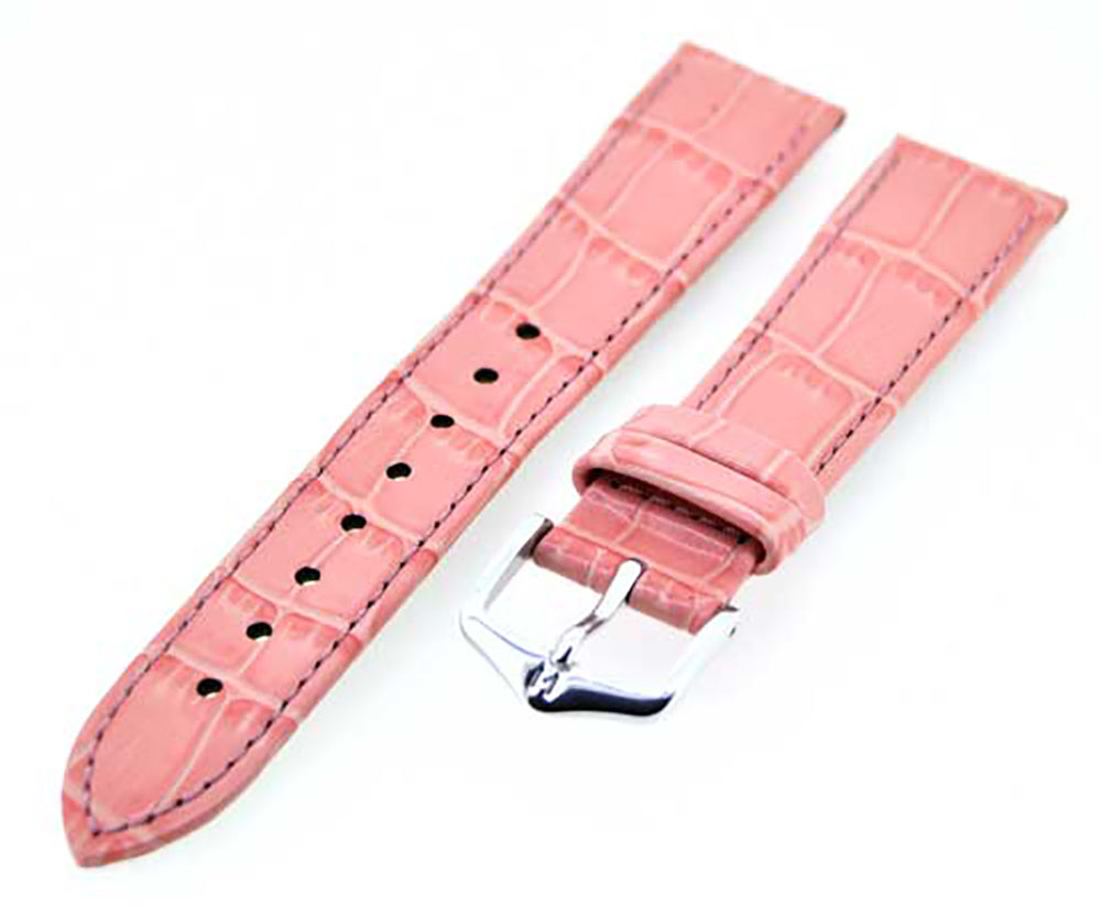 Uhrenarmband Hirsch Schlangenleder pink 034271222-12 12mm  6188