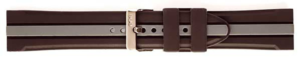 Uhrenarmband SILIKON schwarz grau auch SEIKO CASIO 22mm 10060023 7536