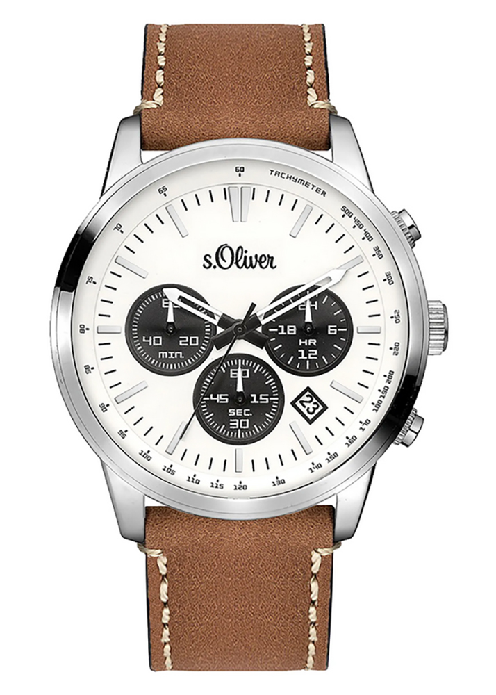 s.Oliver Time Herren-Armbanduhr SO-3335-LC UVP:149,95€ 10640