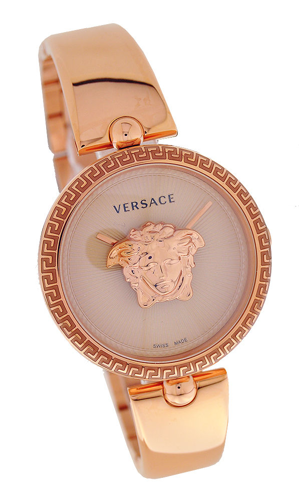 Versace Damenuhr VECQ007 edler Stahl roségold UVP:1240,-€ NEU 11836