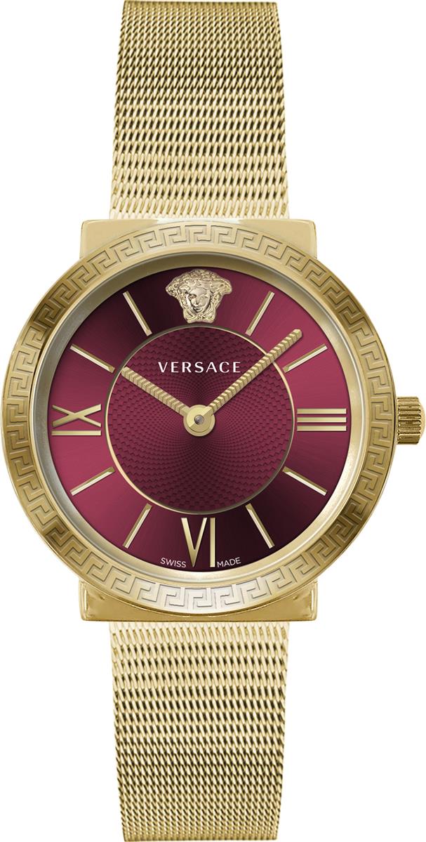 Orig. Versace Damenuhr VEVE006 edler Stahl gold Analog UVP:890,-€ NEU 14019
